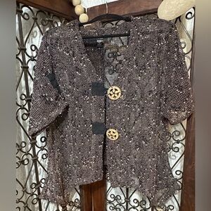 Kaktus Black and Brown Tweed Jacket